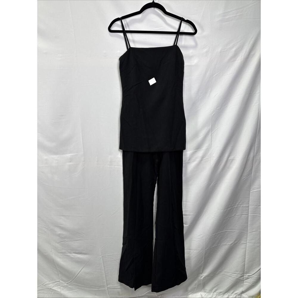Black Halo Black Zorach Jumpsuit Size 0 with Minor Discoloration - Picture 4 of 8